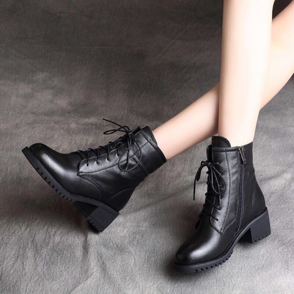 Bottines Victoriennes Cuir