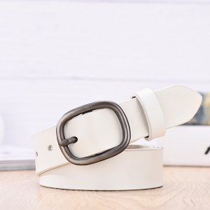 Ceinture Femme Blanche Cuir