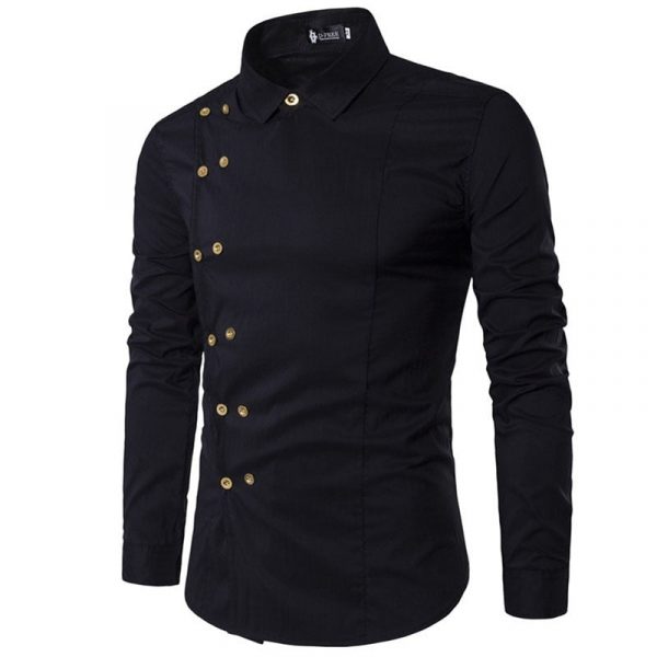 Chemise Homme Boutonnage Asymétrique