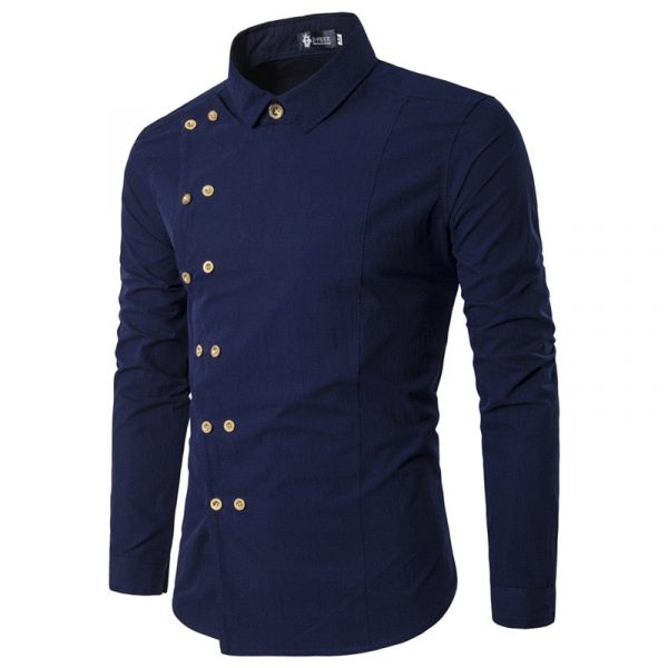 Chemise Homme Boutonnage Asymétrique