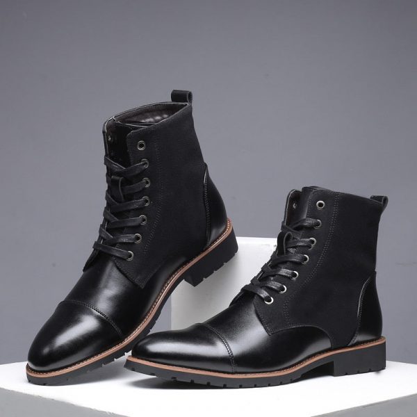 Bottines Homme Noir Lacets