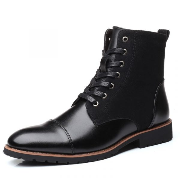 Bottines Homme Noir Lacets