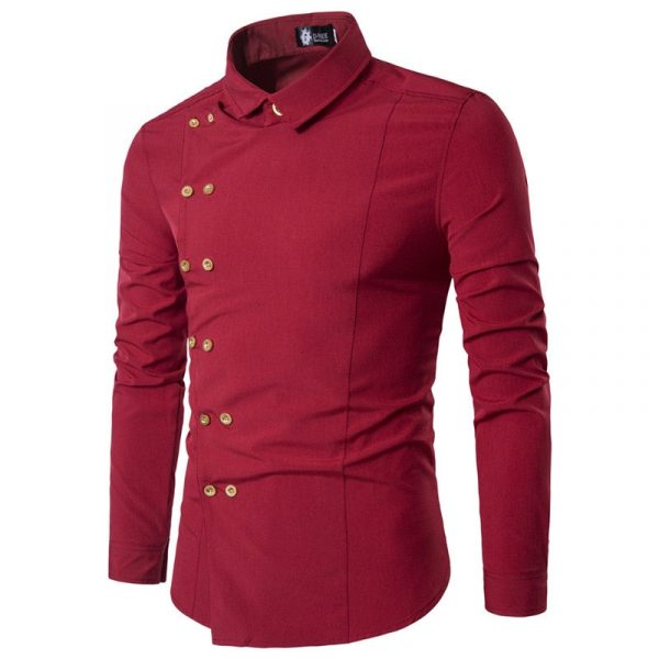 Chemise Homme Boutonnage Asymétrique