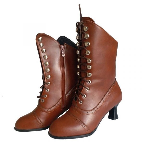 Chaussures Victoriennes Marron