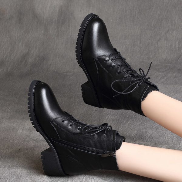 Bottines Victoriennes Cuir