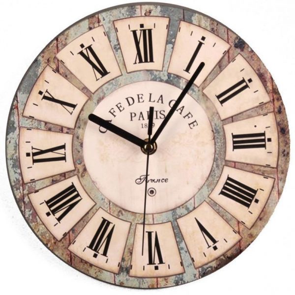 Horloge Murale Vintage en Bois