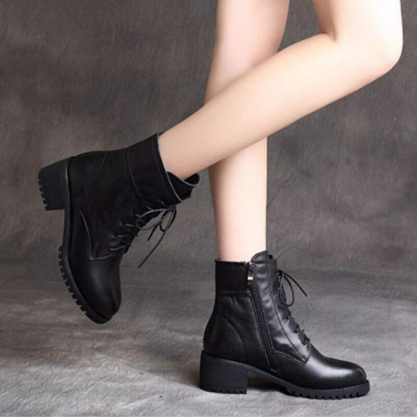 Bottines Victoriennes Cuir