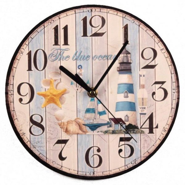 Horloge Murale Vintage en Bois