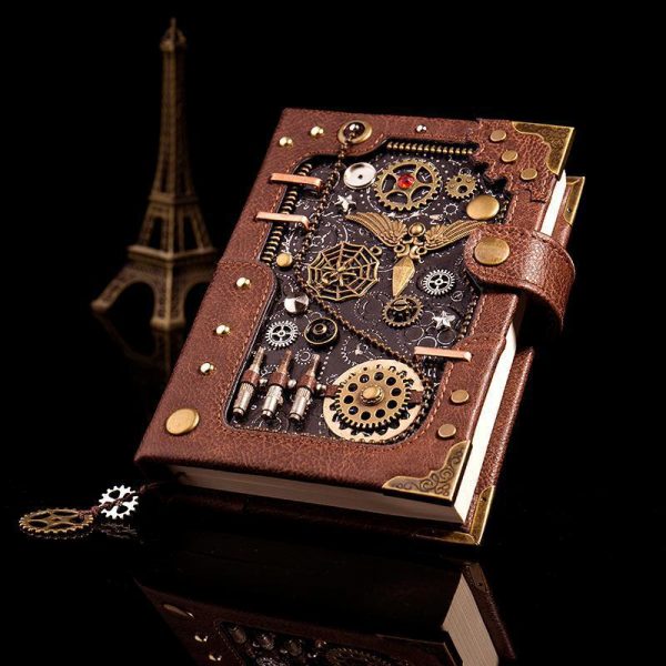 Carnet en Cuir Steampunk