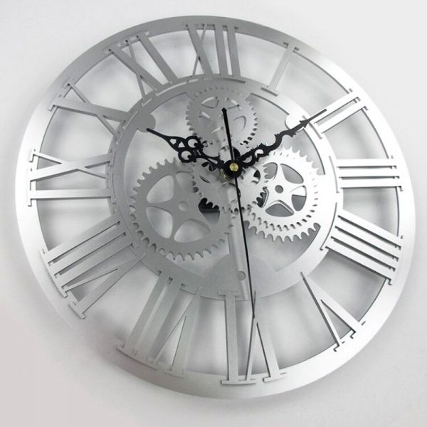 Horloge Murale Vintage Grise