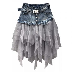 Jupe Jean et Tulle