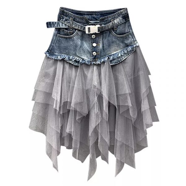 Jupe Jean et Tulle