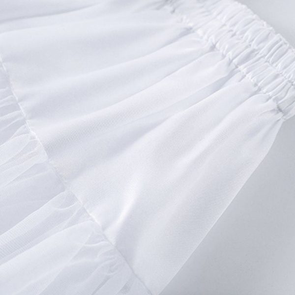 Jupon Court Blanc Femme