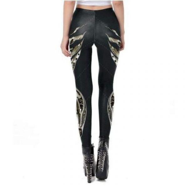 Legging Steampunk Noir