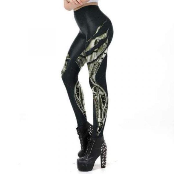 Legging Steampunk Noir