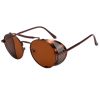 Lunettes de Soleil Rondes Steampunk – Image 4