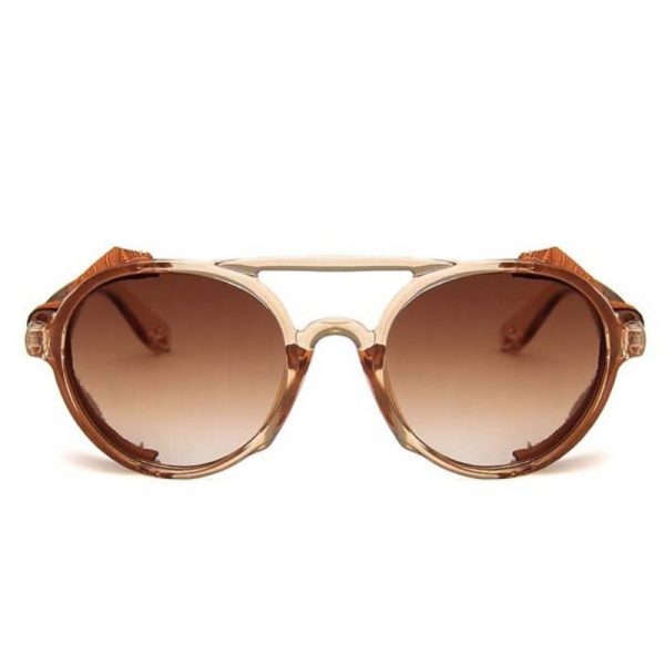 Lunettes de Soleil Vintage Avec Cuir