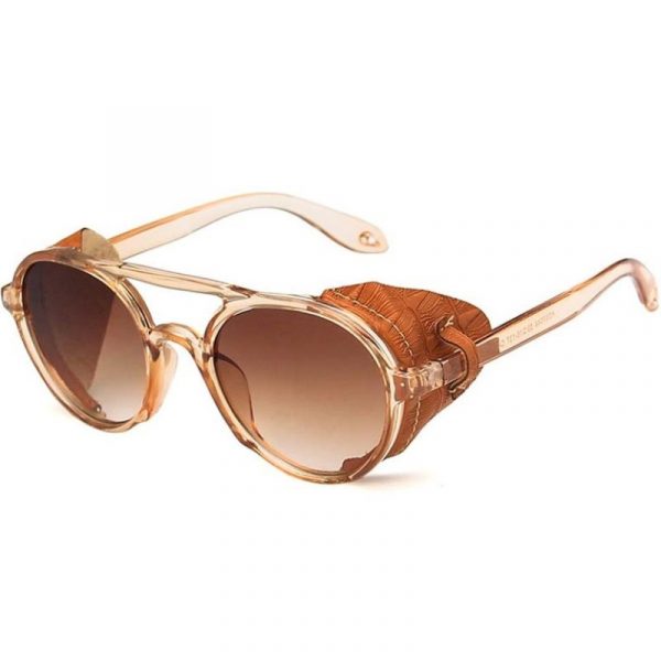 Lunettes de Soleil Vintage Avec Cuir