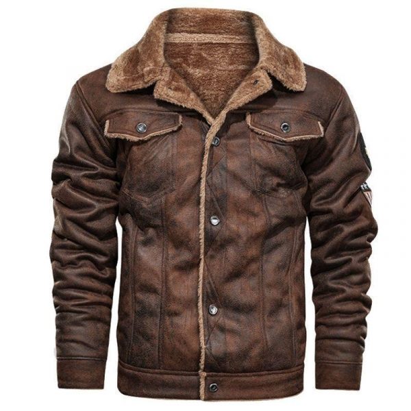 Manteau Cuir Homme Vintage