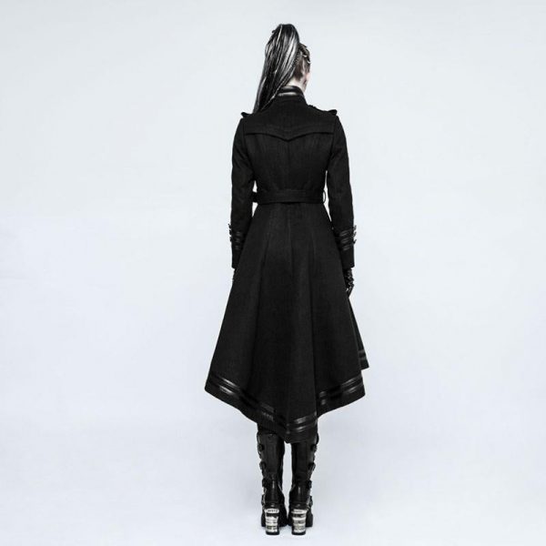 Manteau Long Noir Gothique Femme