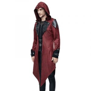 Manteau Gothique Homme Rouge