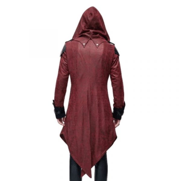 Manteau Gothique Homme Rouge