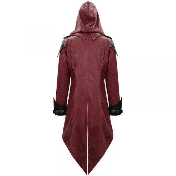 Manteau Gothique Homme Rouge