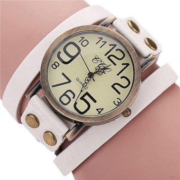 Montre Bracelet 3 Tours Steampunk Femme