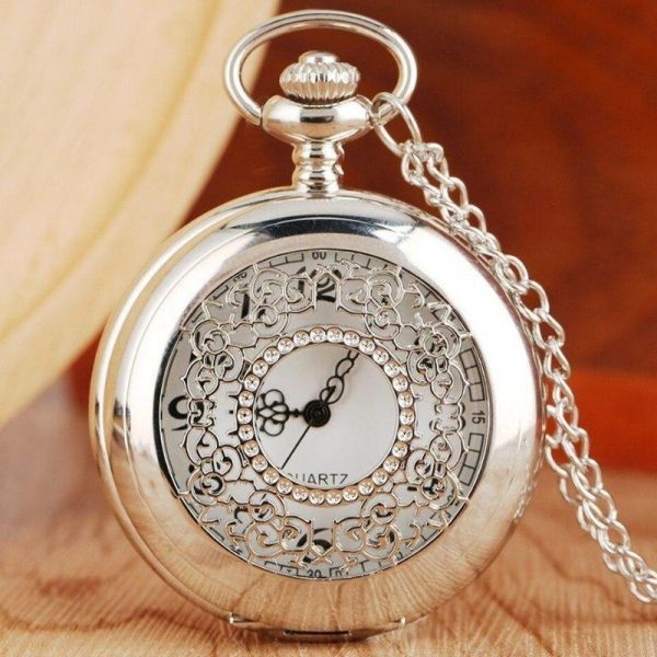 Montre Gousset Pendentif Femme Argent