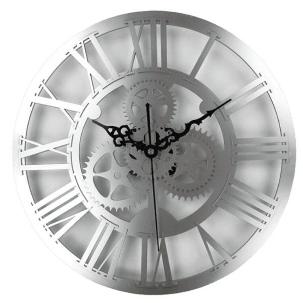 Horloge Murale Vintage Grise