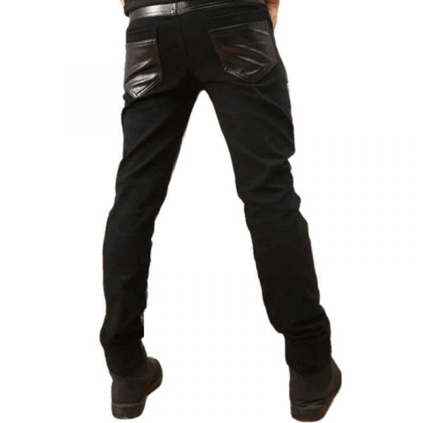 Pantalon Simili Cuir Gothique Homme