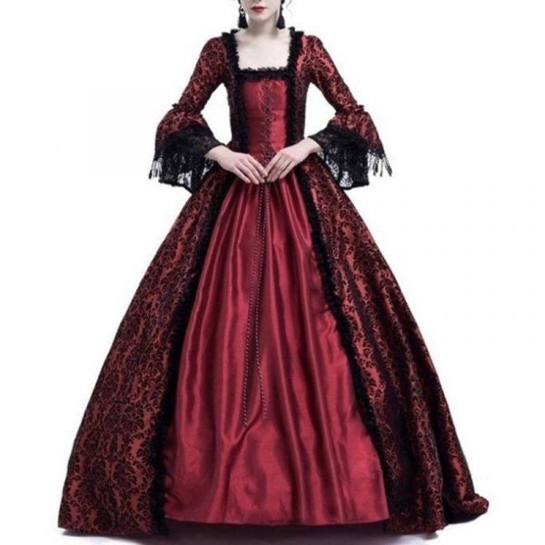 Robe Victorienne Rouge