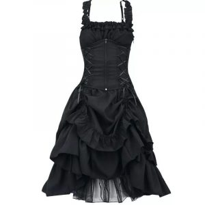 Robe Victorienne Gothique Noire