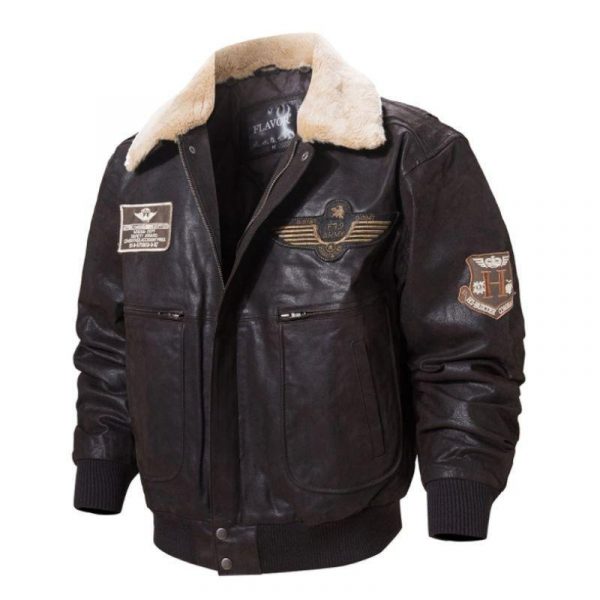 Veste Aviateur Homme Cuir