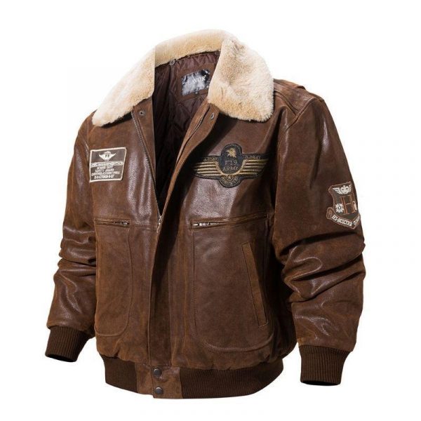 Veste Aviateur Homme Cuir