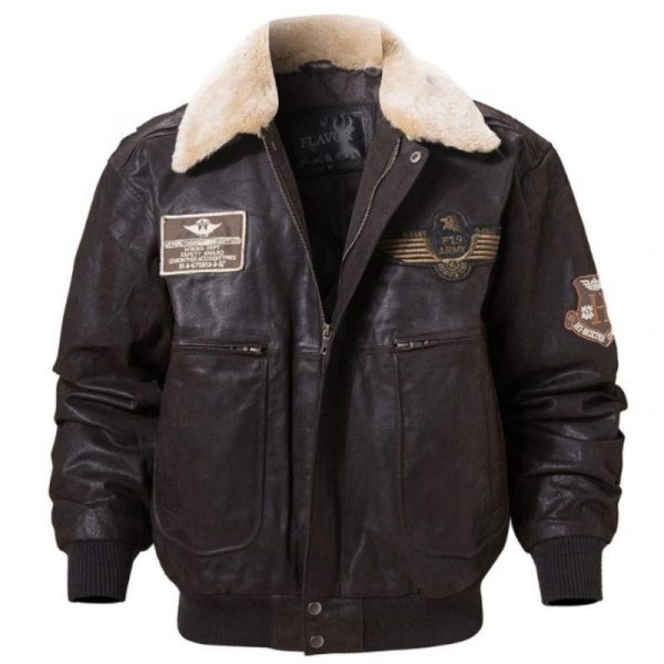 Veste Aviateur Homme Cuir