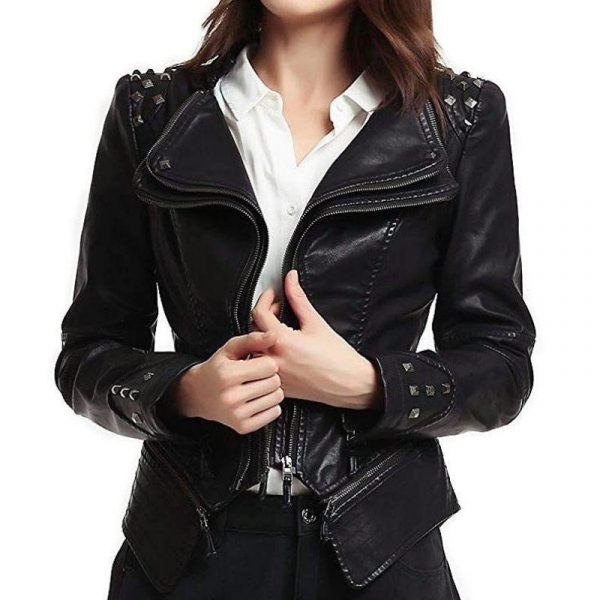 Veste en cuir Gothique Femme