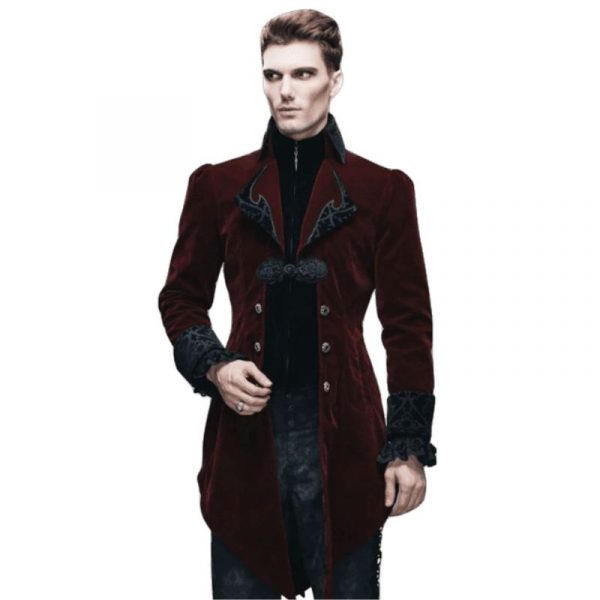 Veste Gothique Rouge Homme