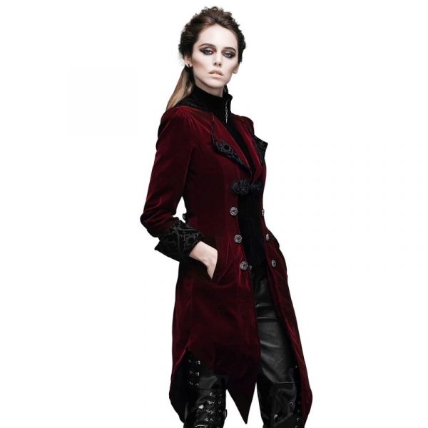 Veste Steampunk Rouge