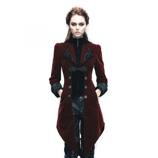 Veste Steampunk Rouge