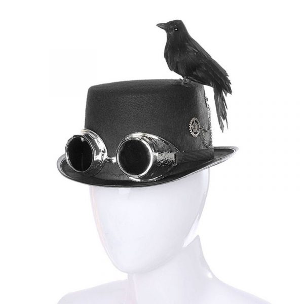 Chapeau Steampunk Oiseau