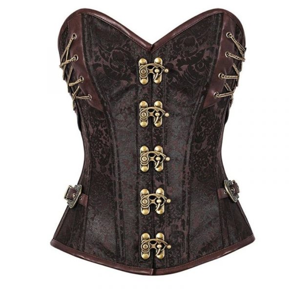 Corset Cuir PU Steampunk