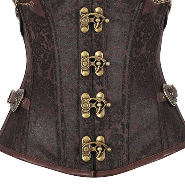 Corset Cuir PU Steampunk