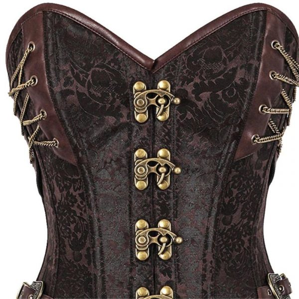 Corset Cuir PU Steampunk