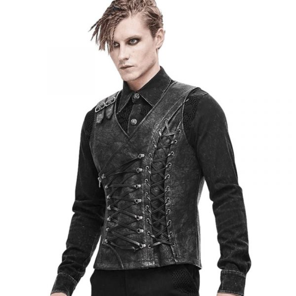 Corset Steampunk Homme Asymétrique