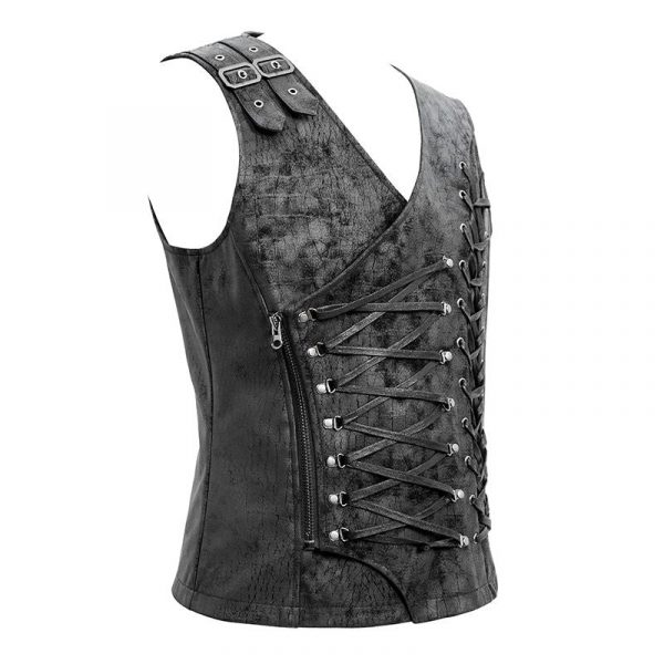 Corset Steampunk Homme Asymétrique