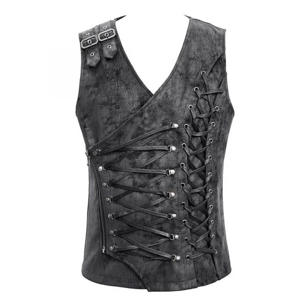 Corset Steampunk Homme Asymétrique