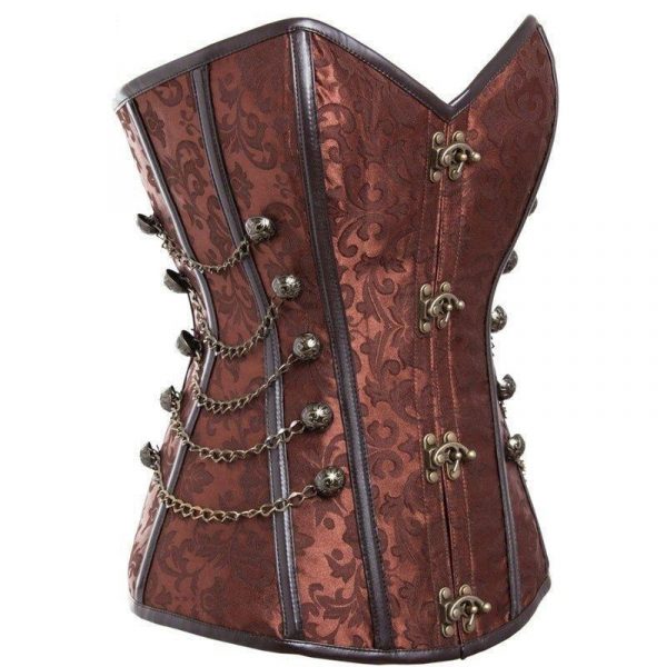 Corset Steampunk Marron