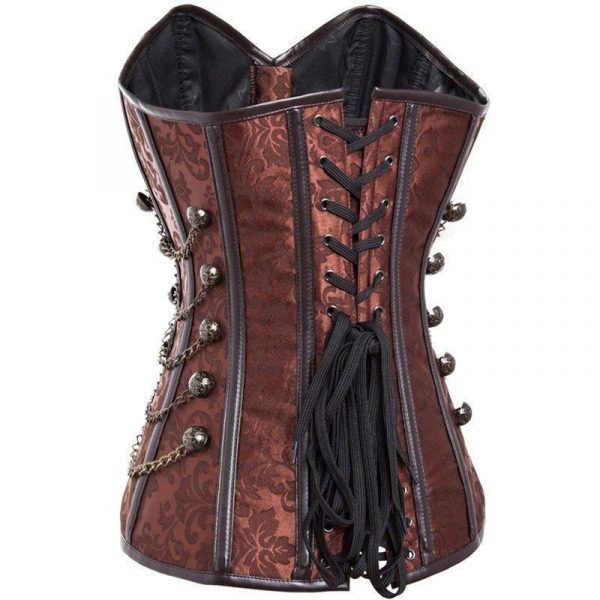 Corset Steampunk Marron