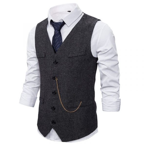 Gilet de Costume Homme avec Chaîne